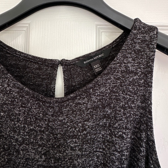 Banana Republic Luxespun TwistedJumpsuit, Heather Grey/Charcoal, XXS, Like New - Picture 7 of 8